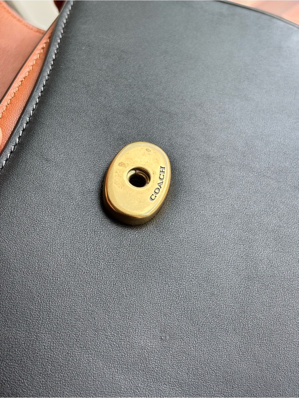 Coach Harley Crossbody (Large) in Black and Gold - Picture 8 of 9